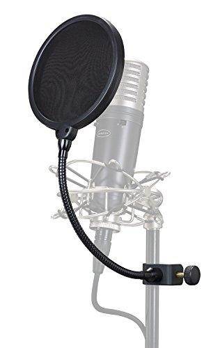 Samson Q2U Dynamic USB Microphone Podcasting Pack and Accessory Bundle with Boom Arm + Headphones + Pop Filter + Fibertique Cloth