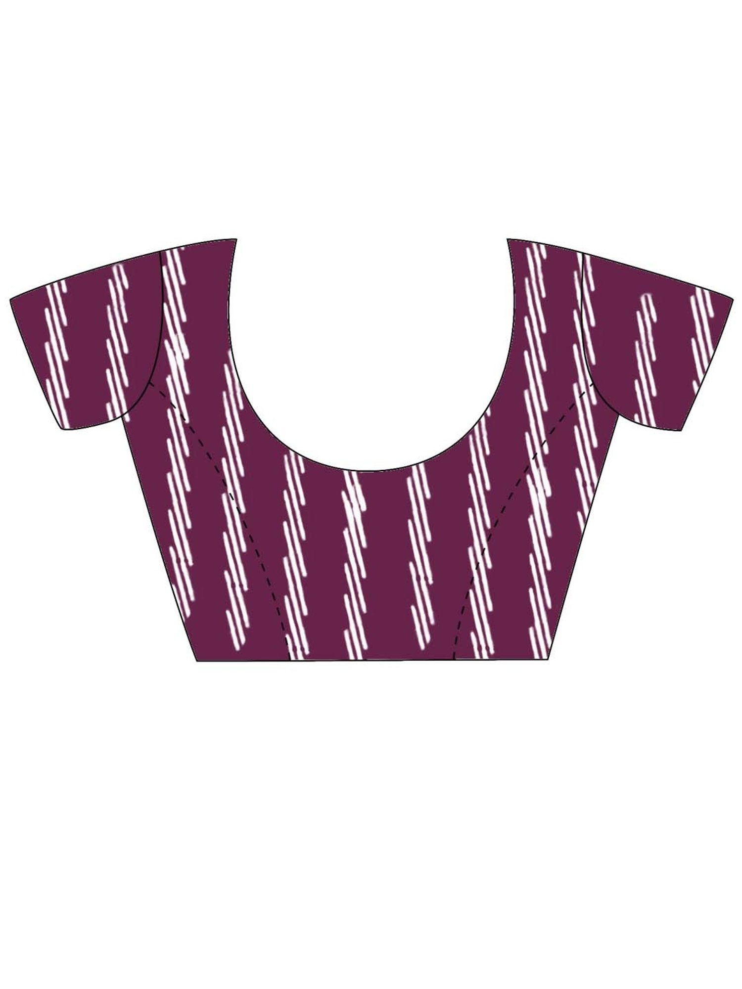 Saree Mall Green & Purple Cotton Printed Saree With Unstitched Blouse