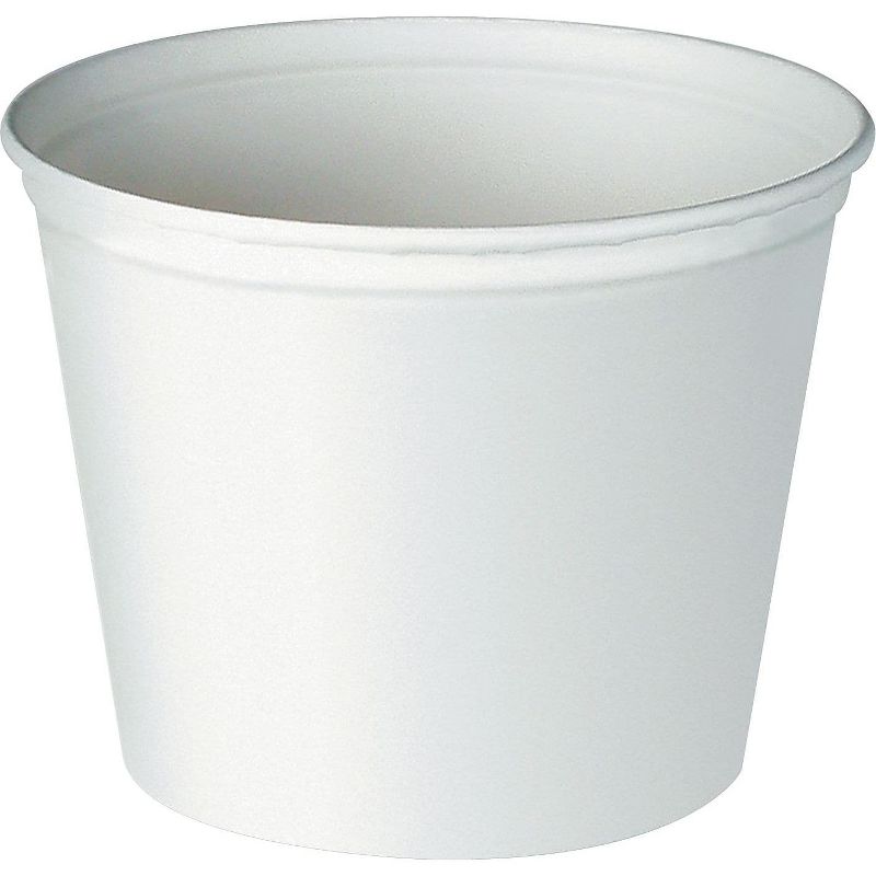 SOLO Double Wrapped Paper Bucket Waxed White 83oz 100/carton 5T3U