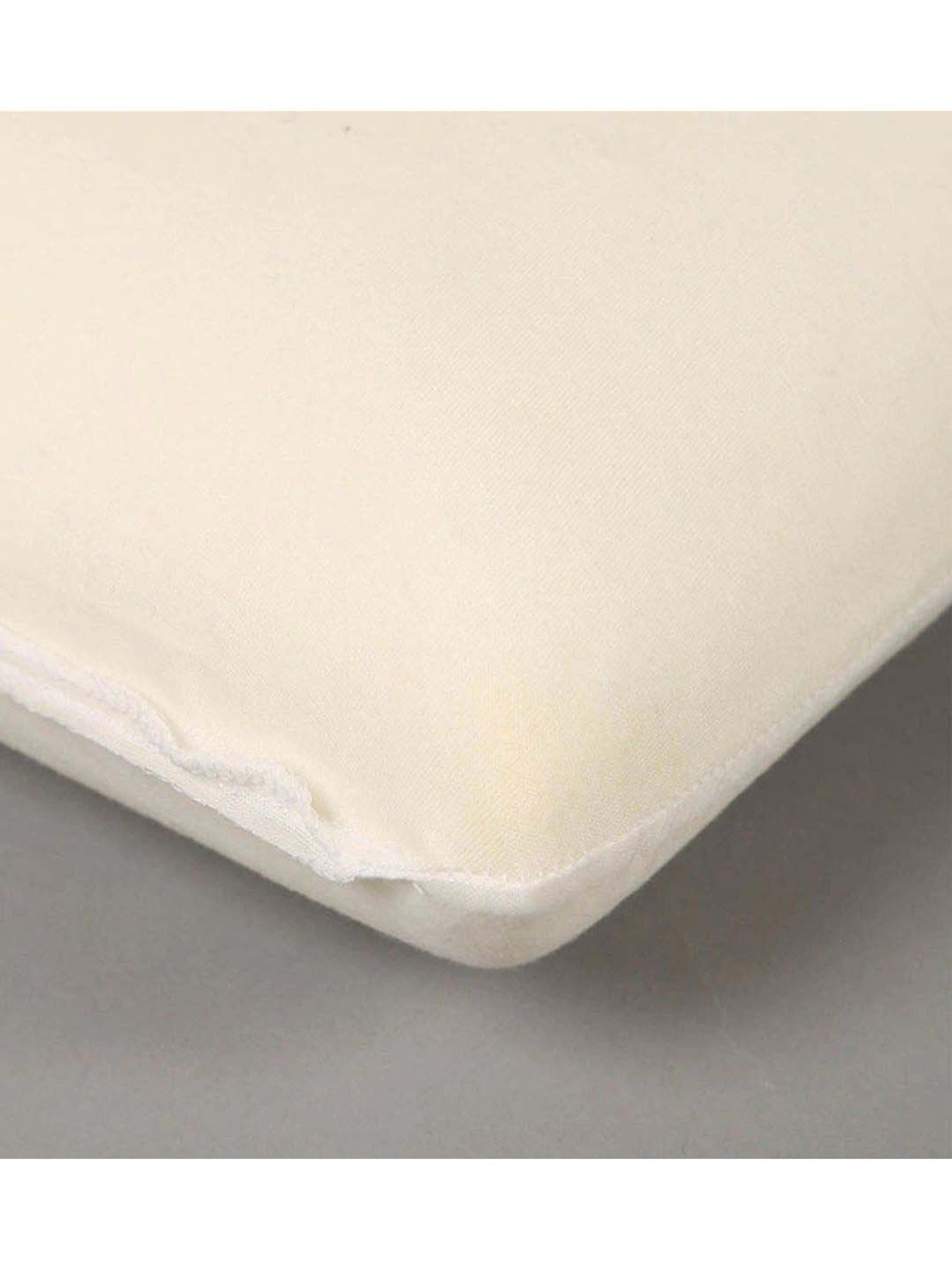 MFD HOME Furnishing Premium Cotton Off White Eva Memory Foam Pillow - Set of 1