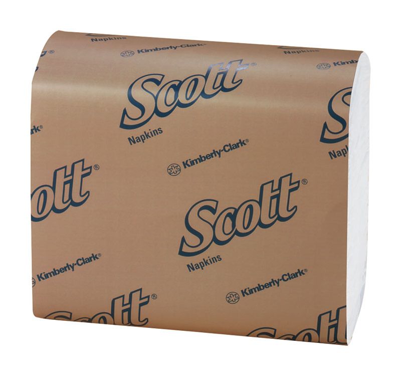 KIMBERLY CLARK Tall-Fold Dispenser Napkins, 1-Ply, 7 x 13 1/2, White, 250/Pack, 40 Packs/Carton