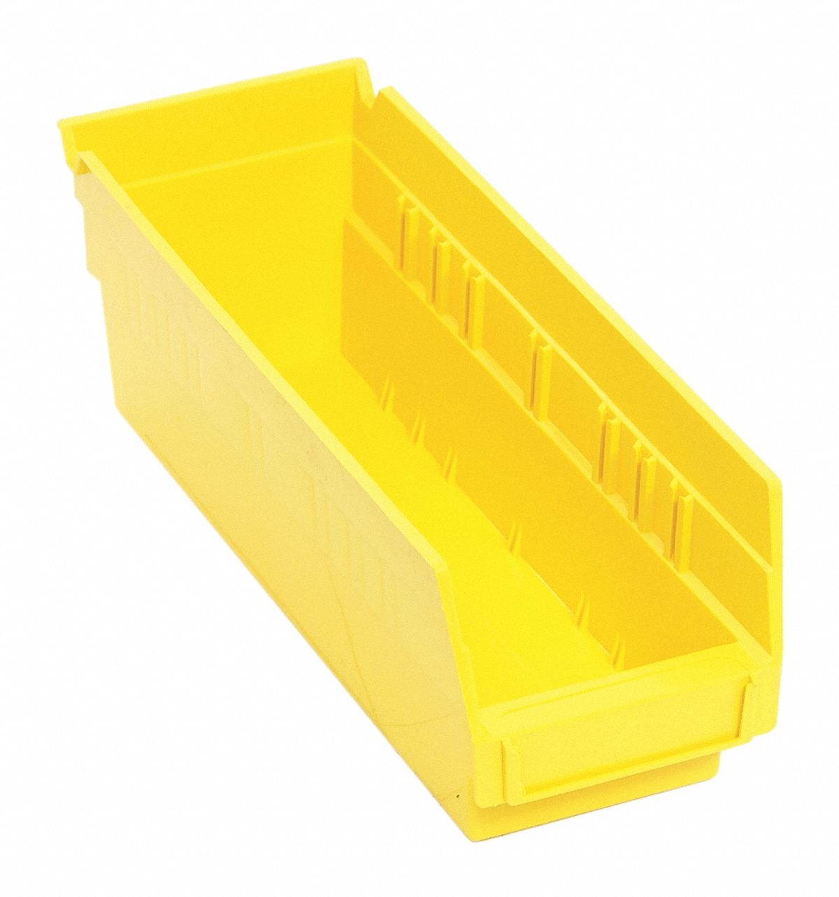 QUANTUM STORAGE SYSTEMS QSB101YL Yellow Shelf Bin, 11-5/8"L x 4-1/8"W x 4"H