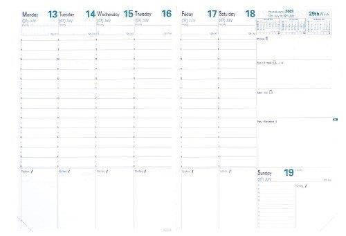 Quo Vadis 2420Q5-2019 Prenote For Year 2019 with Address Book, Large Weekly Desk with Daily Notes 8 1/4" x 11 5/8" Club Cover (Black)