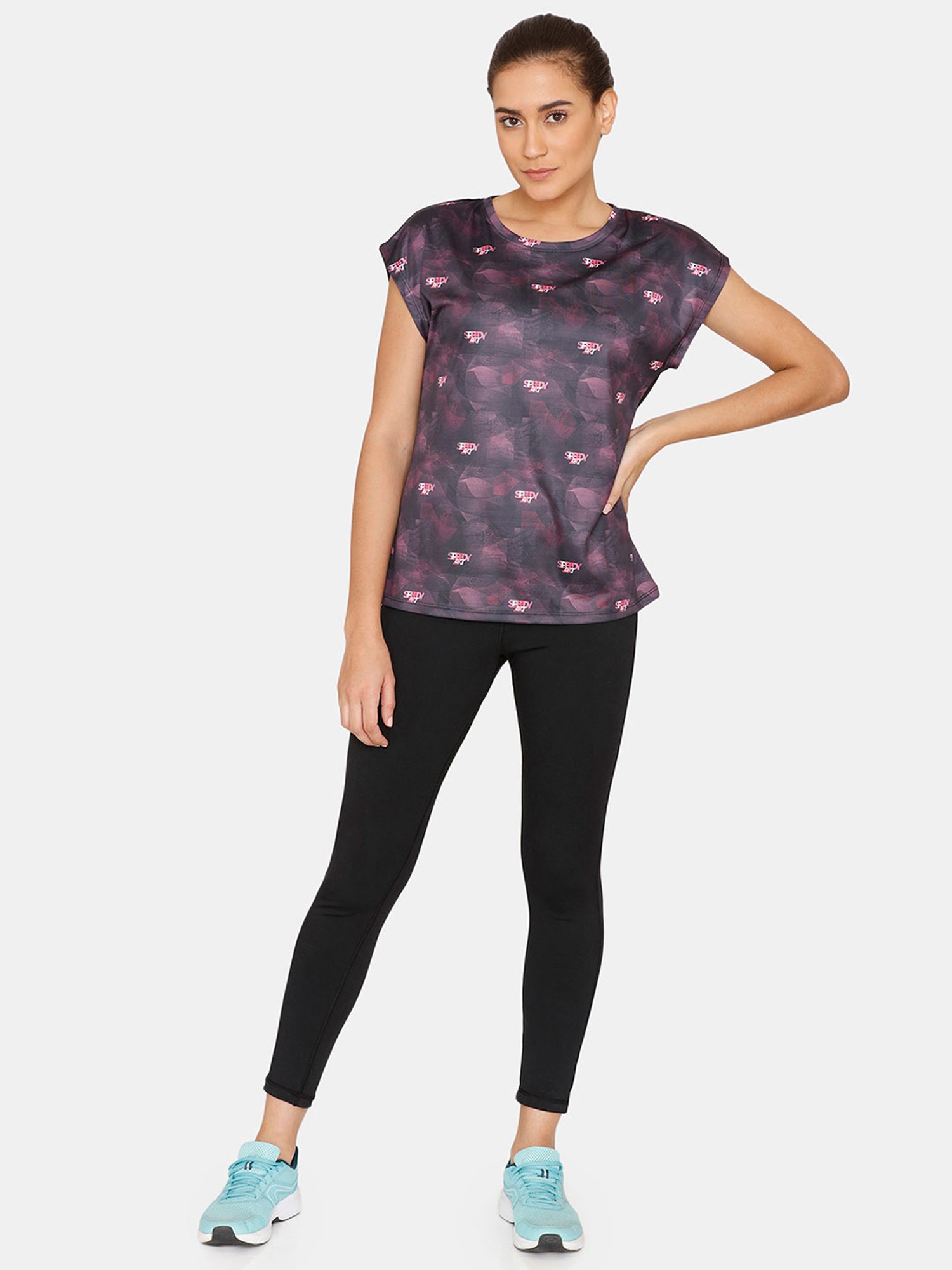 Zelocity by Zivame Multicolor Printed T-Shirt