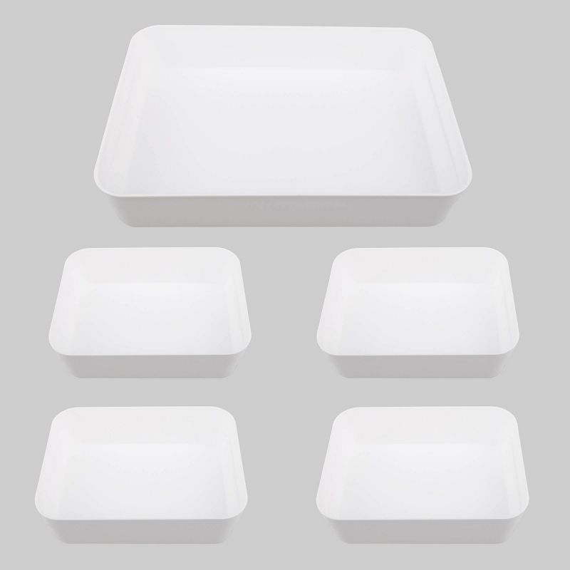 9ct Plastic Drawer Bins White - Bullseye's Playground™