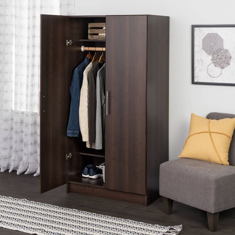 32" Elite Wardrobe Cabinet Espresso - Prepac