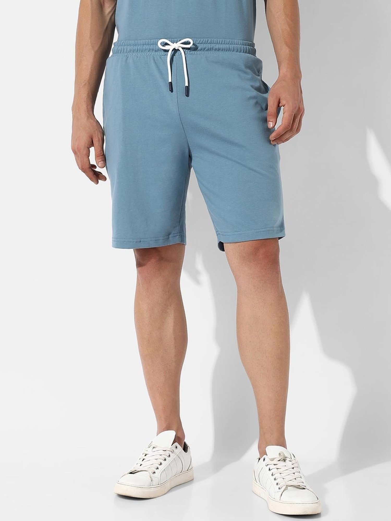 Campus Sutra Blue Regular Fit Oversized Capture Printed Co-Ord Set