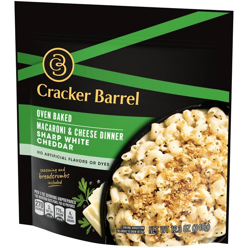 Cracker Barrel Oven Baked Mac & Cheese White Cheddar - 12.3oz