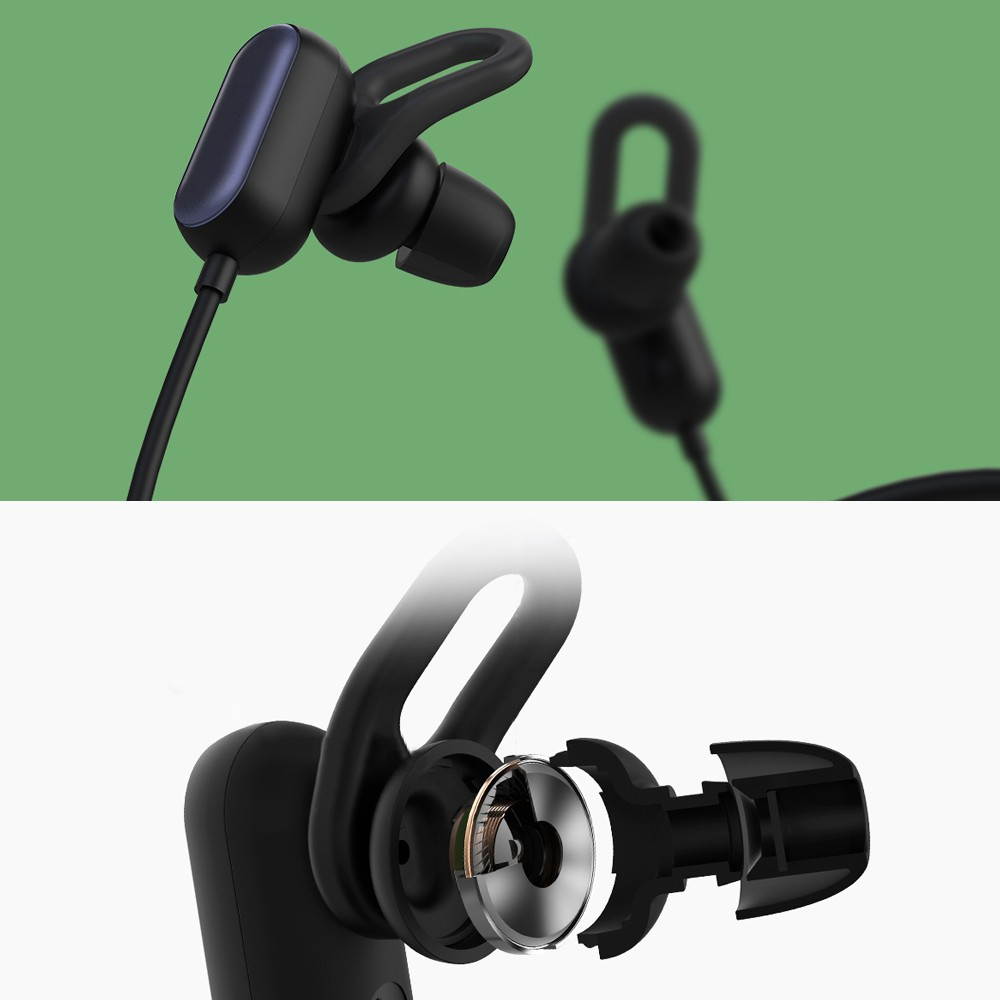 Original Xiaomi Mi Sports BT Headset Youth Version Wireless Music Sport Earbud In-ear Earphone IPX4 Waterproof & Sweatproof Long Standby Time with Mic for iPhone 7 8 9 Plus X Samsung S9 Smartphones