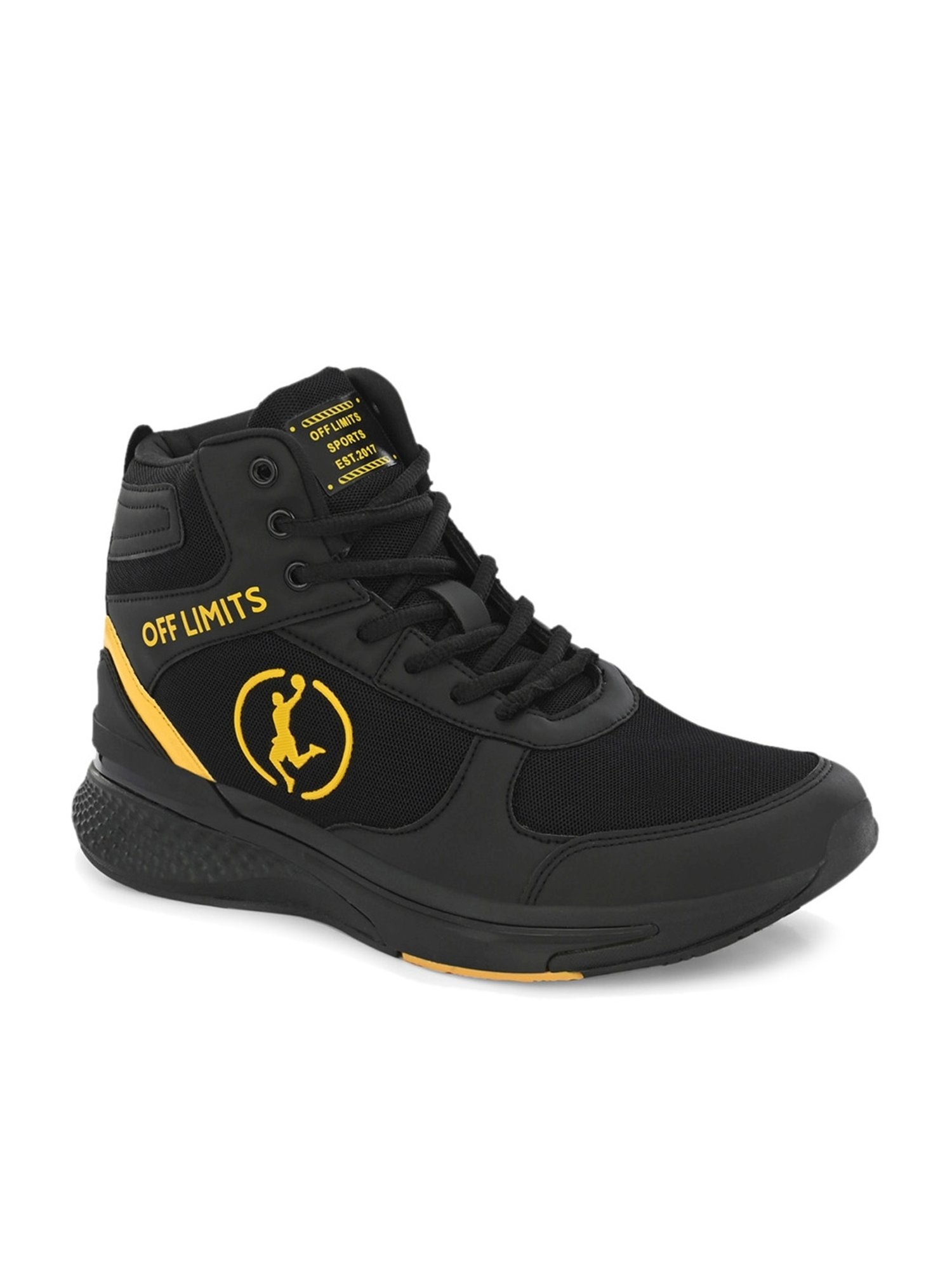 OFF LIMITS Men's Black Ankle High Sneakers