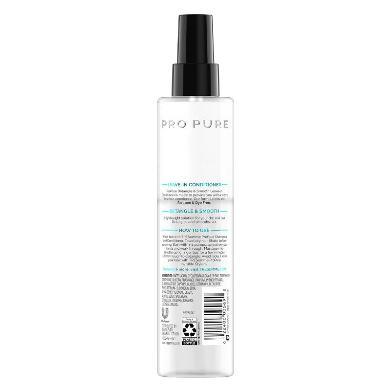 TRESemme Pro Pure Leave-in Conditioner For Dry Hair Detangle and Smooth Conditioner - 6.1 fl oz