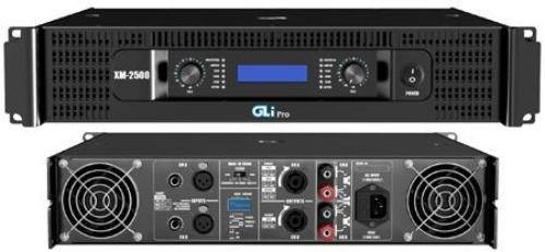 Gli Pro Xm2500 Gli 2x500w @ 4ohm Power Amp W/ Xover