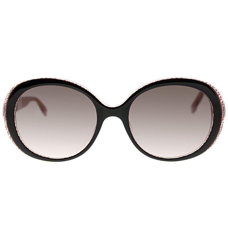 Fendi FF 0001 7PH/K8 Womens Round Sunglasses Brown Red 55mm