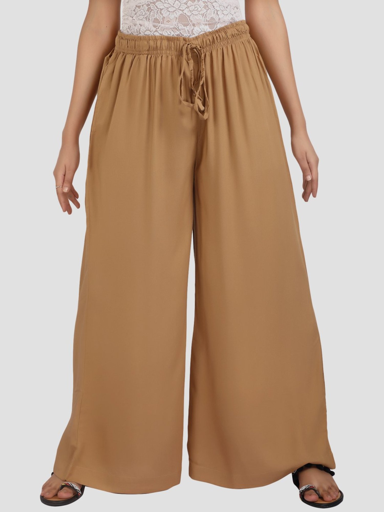 Cotton Culture Beige Regular fit Palazzos