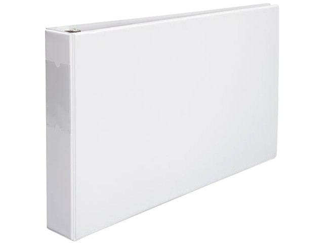 UNIVERSAL Legal-Size Round Ring Binder with Label Holder 2" Capacity 11 x 17