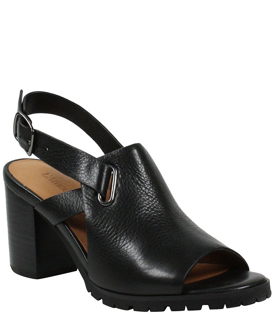 L'Amour Des Pieds Quenton Leather Slingback Sandals