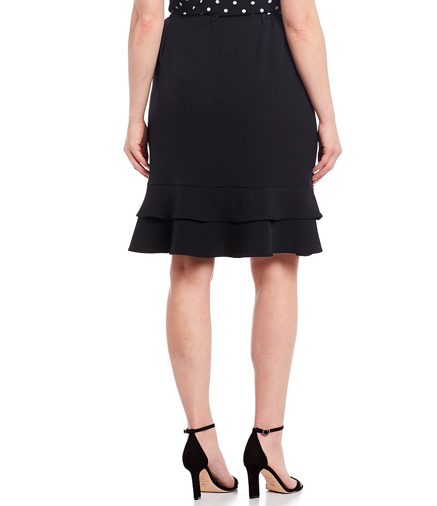 Lauren Ralph Lauren Plus Size Southwestern Print Cotton Blend Midi Skirt