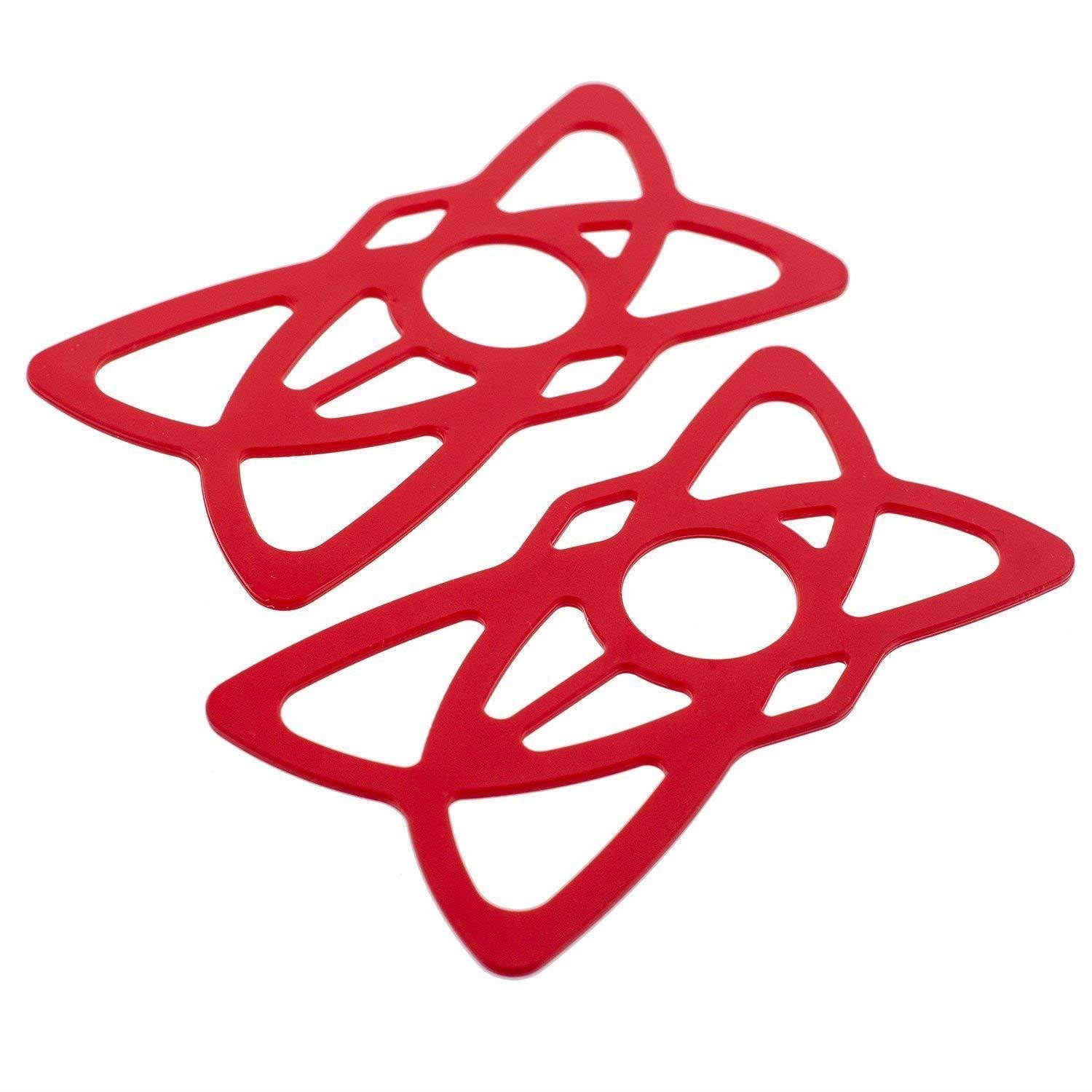 Silicone Security Bands for Cell Phone Mount, NALAKUVARA Universal Mountain & Road Handlebar Cradle Holder Tether, Bicycle Phones Holder Support, Only 4 PCS Band (2 Black & 2 Red)