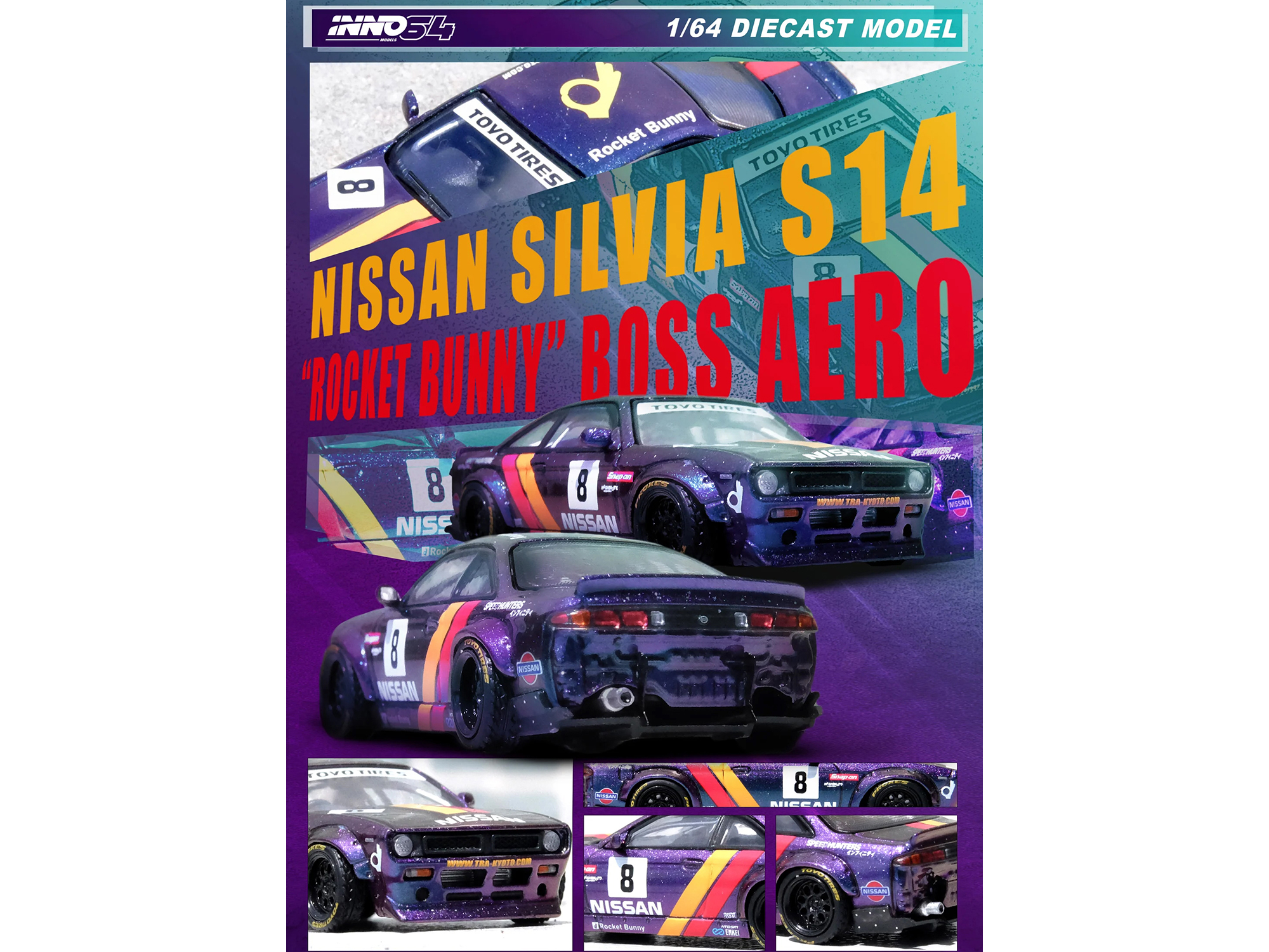 Nissan LB-Silhouette WORKS GT 35GT-RR Ver.2 RHD (Right Hand Drive) #23 Tetsuya Hibino "LB Racing - Formula Drift" (2022) 1/18 Model Car by Top Speed