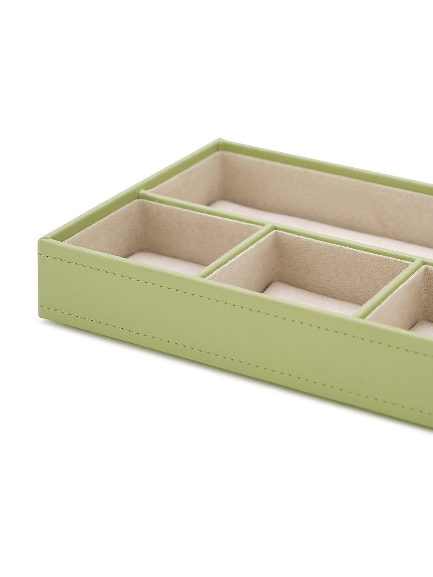 Pure Home and Living Green Leather Solid Organisers