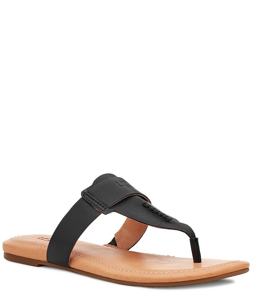 UGG&reg; Gaila Leather Thong Sandals