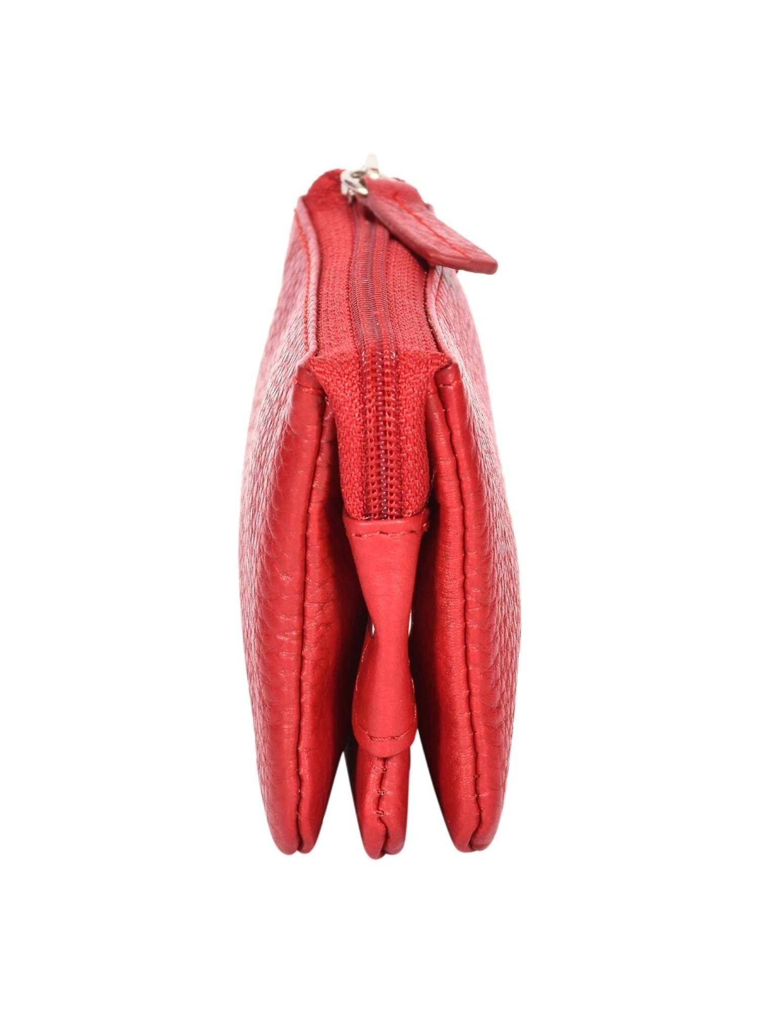 SASSORA NEO Red Leather Textured Wallet