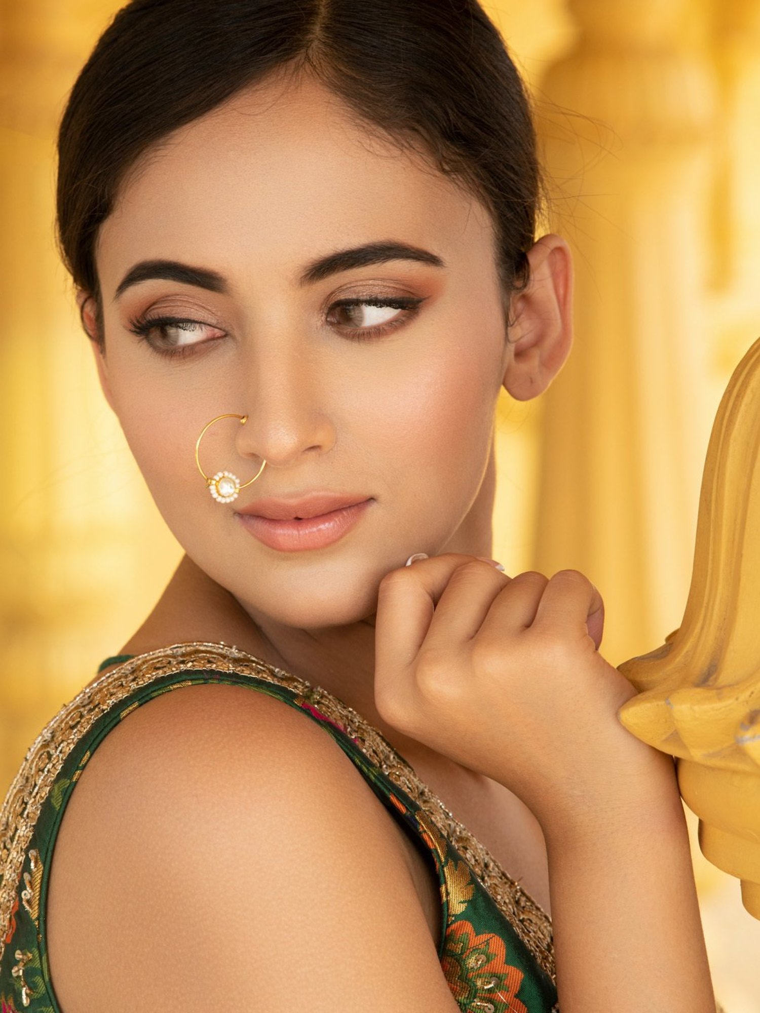 Teejh Aahna Silver Nose Ring