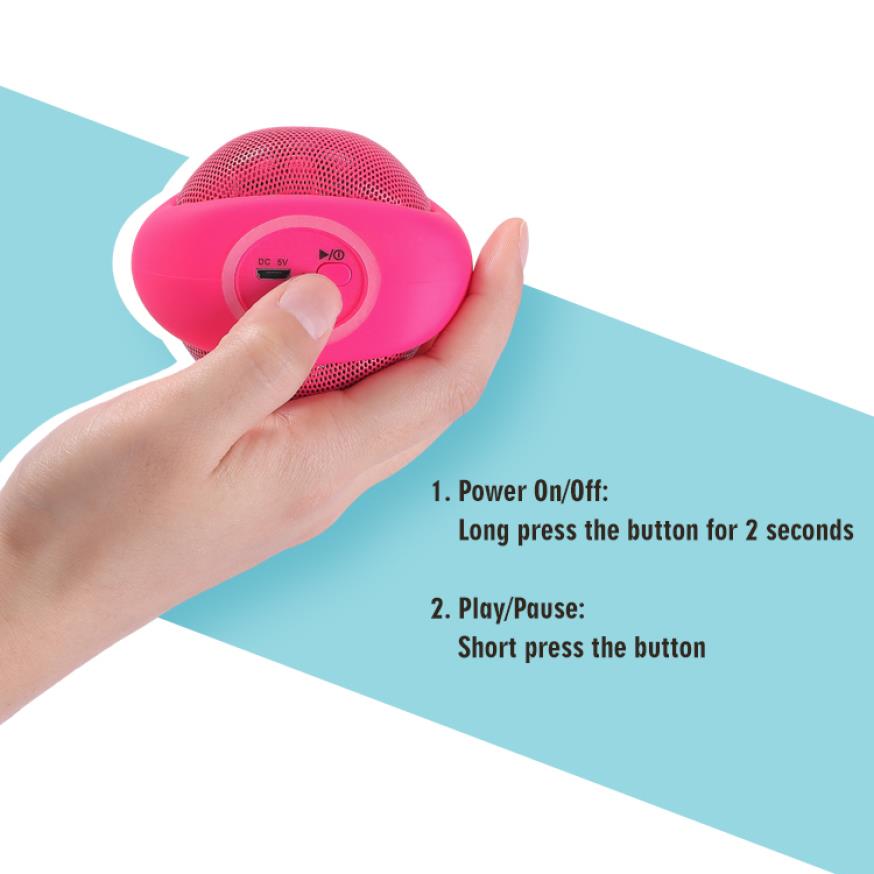 Compact iCute Bluetooth Wireless Speaker Pink Rabbit