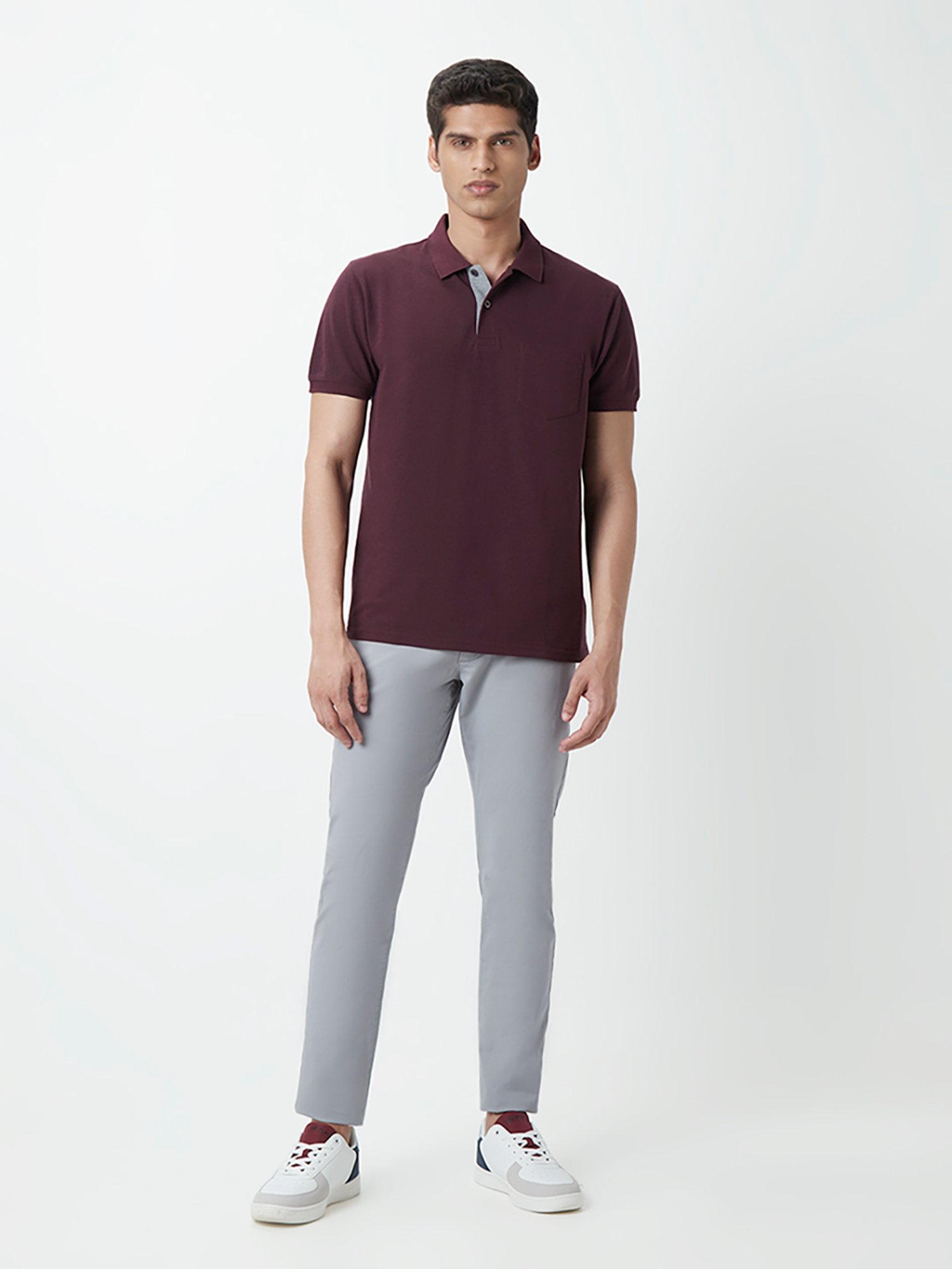 WES Casuals by Westside Wine Slim-Fit Polo T-Shirt