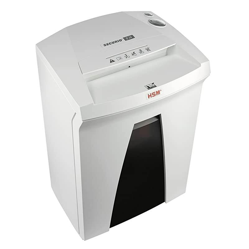 SECURIO B24S, 22 to 24 Sheet, Strip-Cut, 9-Gallon Capacity Shredder