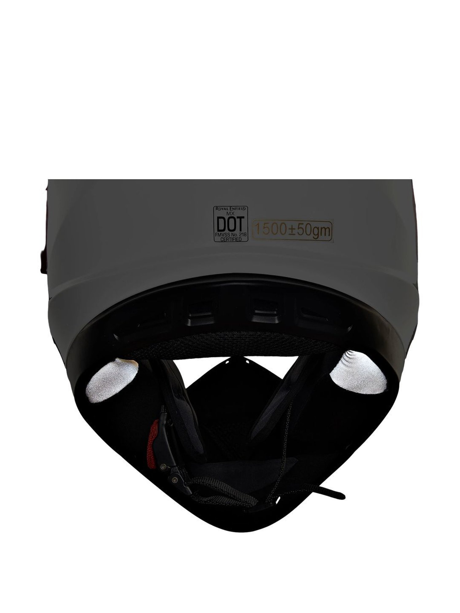 Royal Enfield White & Red Textured Medium Helmet