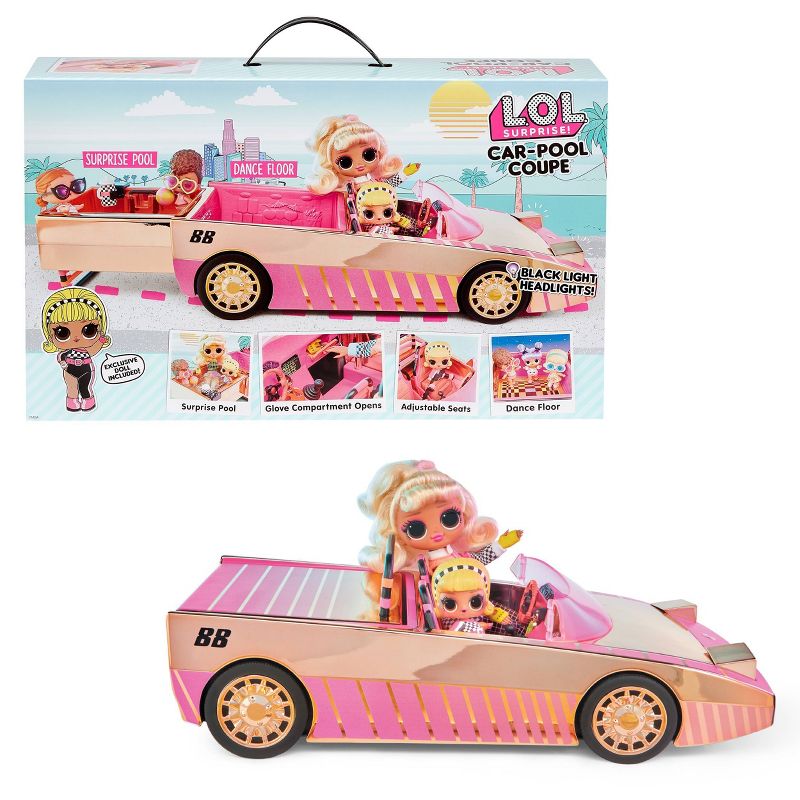 L.O.L. Surprise! Car Pool Coupe with Exclusive Doll, Surprise Pool and Dance Floor