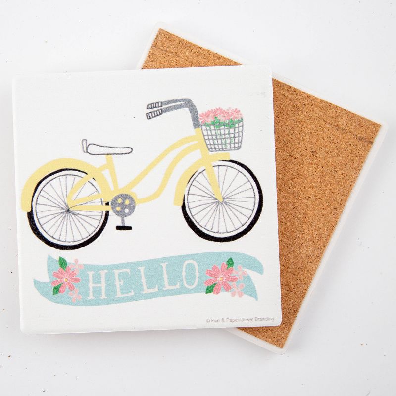 Thirstystone Hello Bike Coaster Set of 4