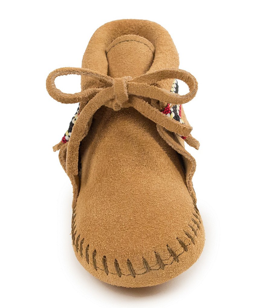 Minnetonka Kids' Braid Bootie Crib Shoe (Infant)