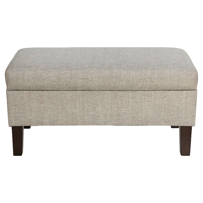 Skyline Bedroom Metallic Upholstered Storage Bench - Skyline Furniture