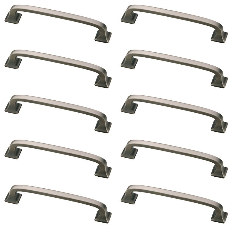 Franklin Brass 10pk 4" Lombard Pull Heirloom Silver