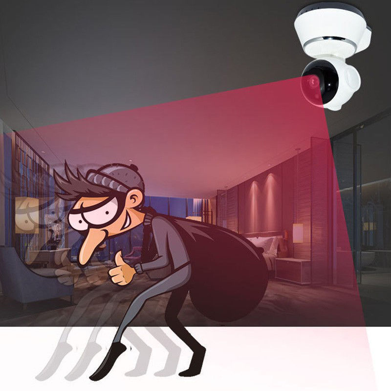 Wireless 720P Pan Tilt Network Home CCTV IP Camera IR Night Vision WiFi Webcam