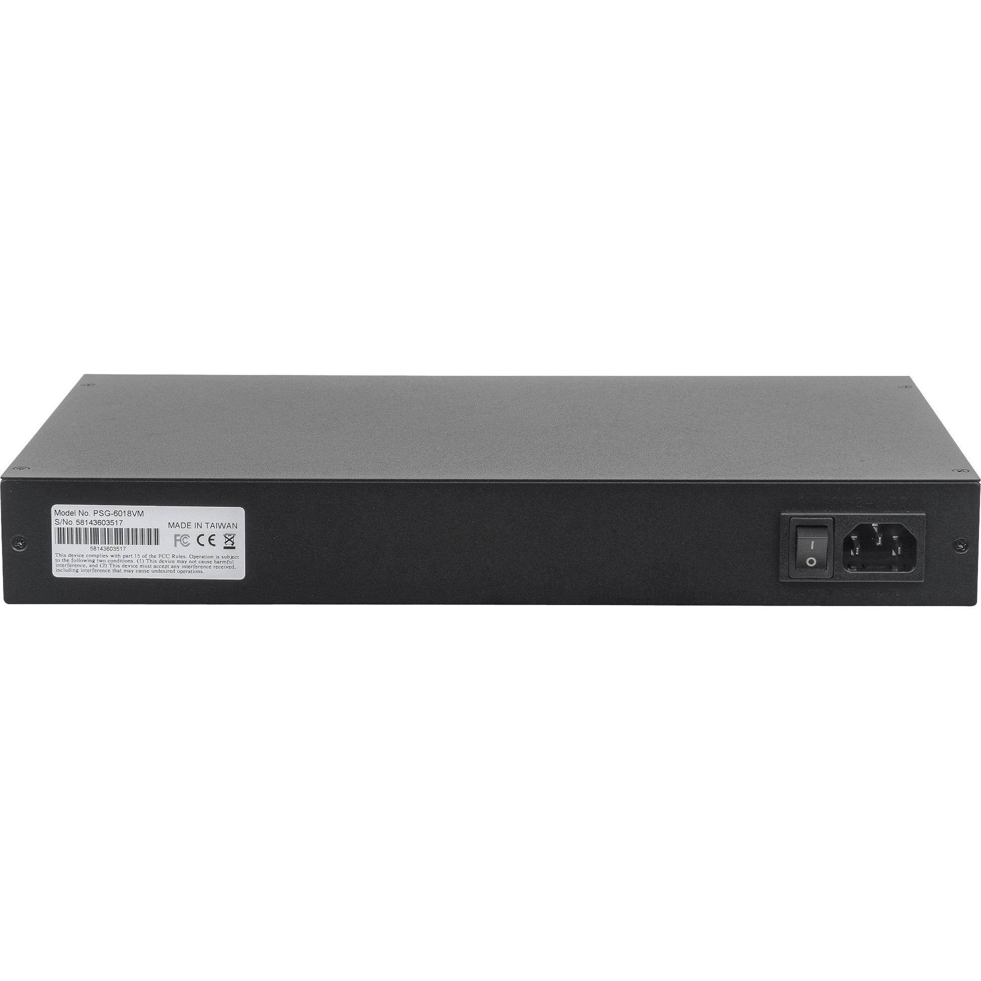 Intellinet 16-Port PoE+ Web-Managed Gigabit Ethernet Switch with 2 SFP Ports