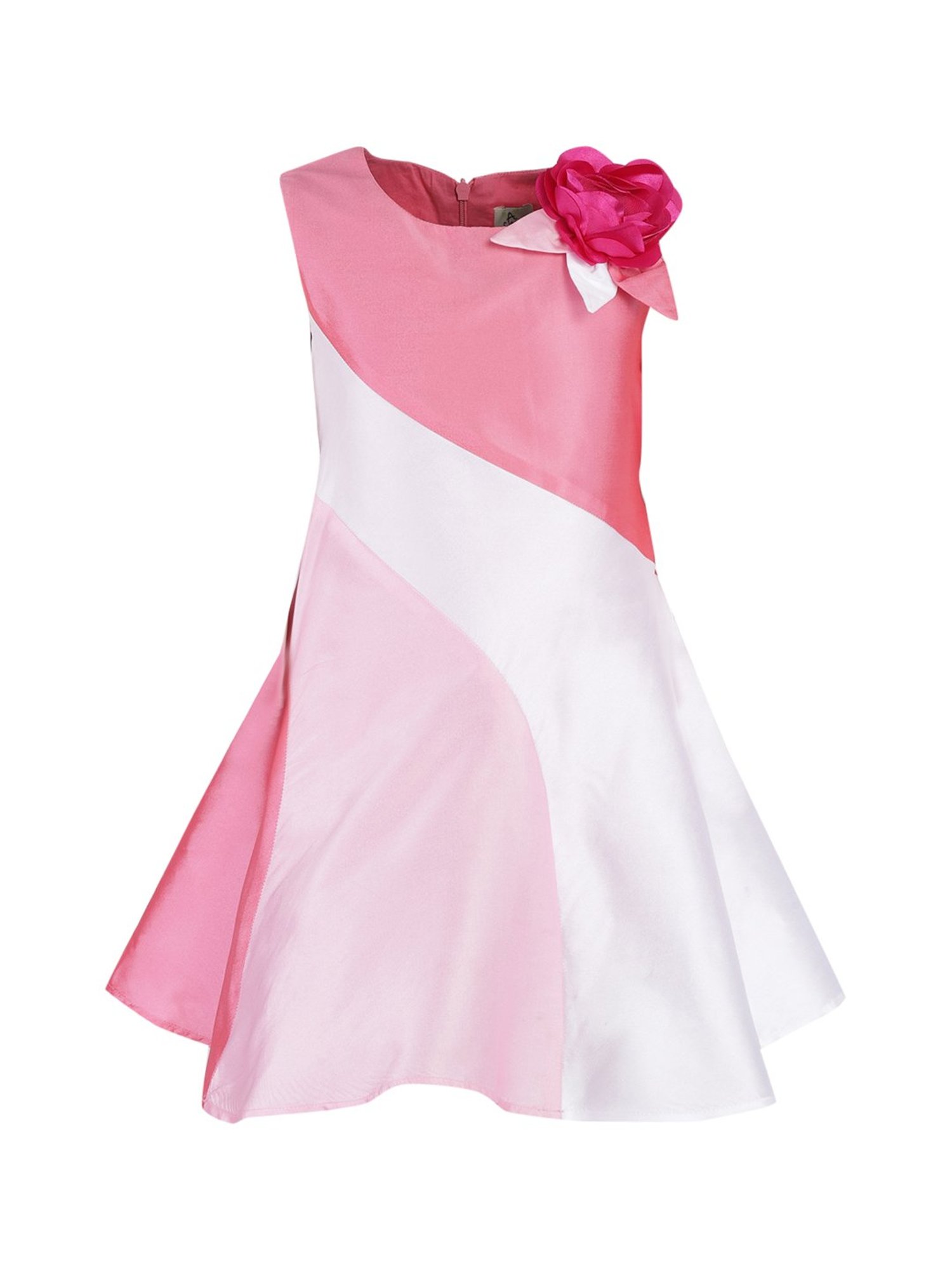 A Little Fable Kids Multicolor Color Block Dress