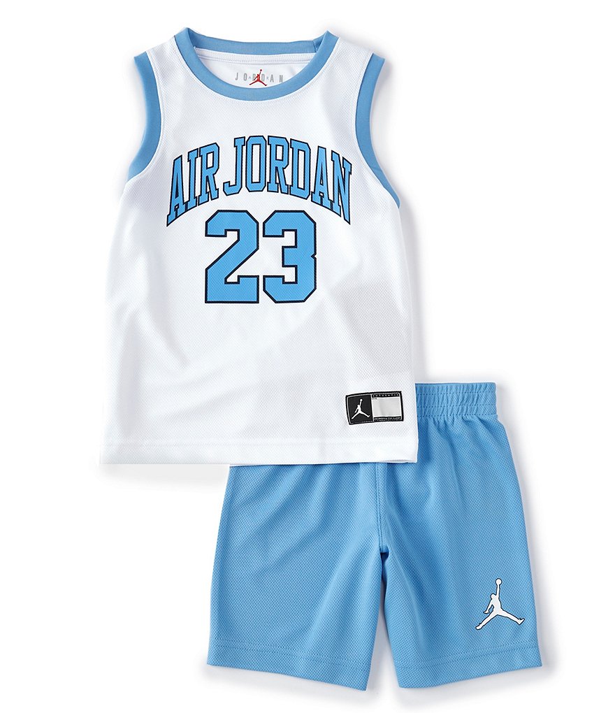 Champion Little Boys 2T-7 Short-Sleeve Script Logo Tee & Short Set