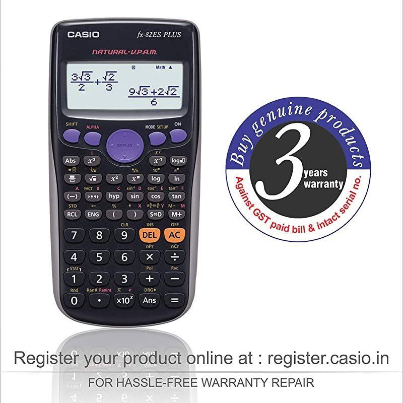 Fx82es Fx82es Plus Bk Display Scientific Calculations Calculator with 252 Functions