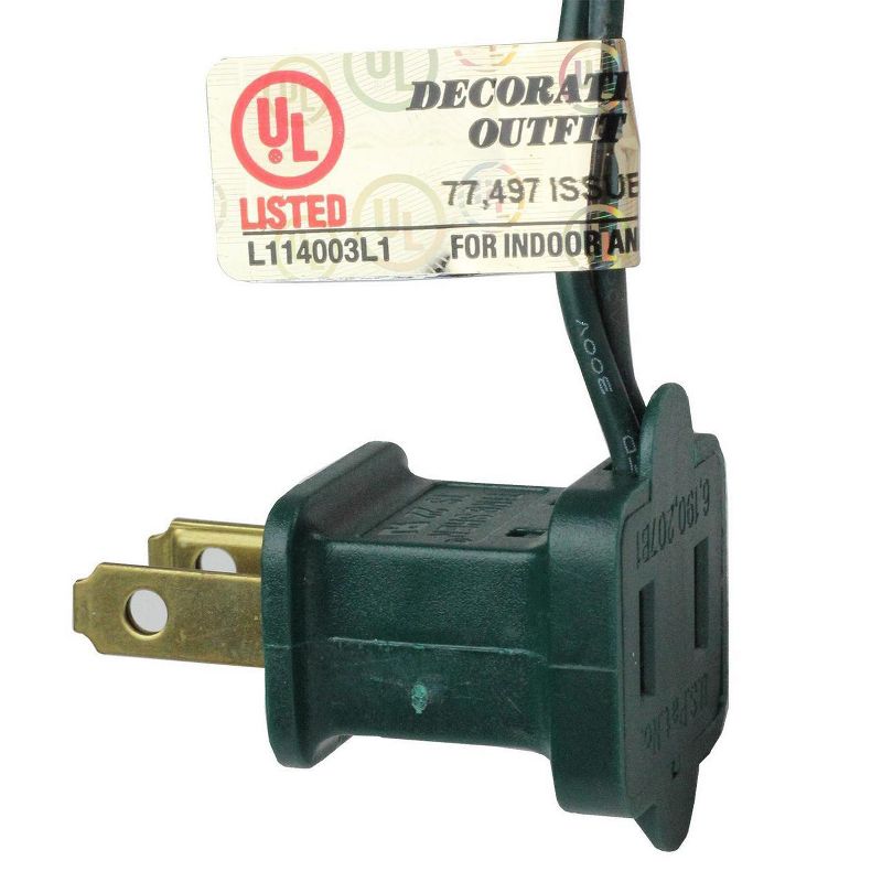 Kaemingk 283ct LED 8-Function Twinkle Christmas Lights Warm Clear - 17' Green Wire