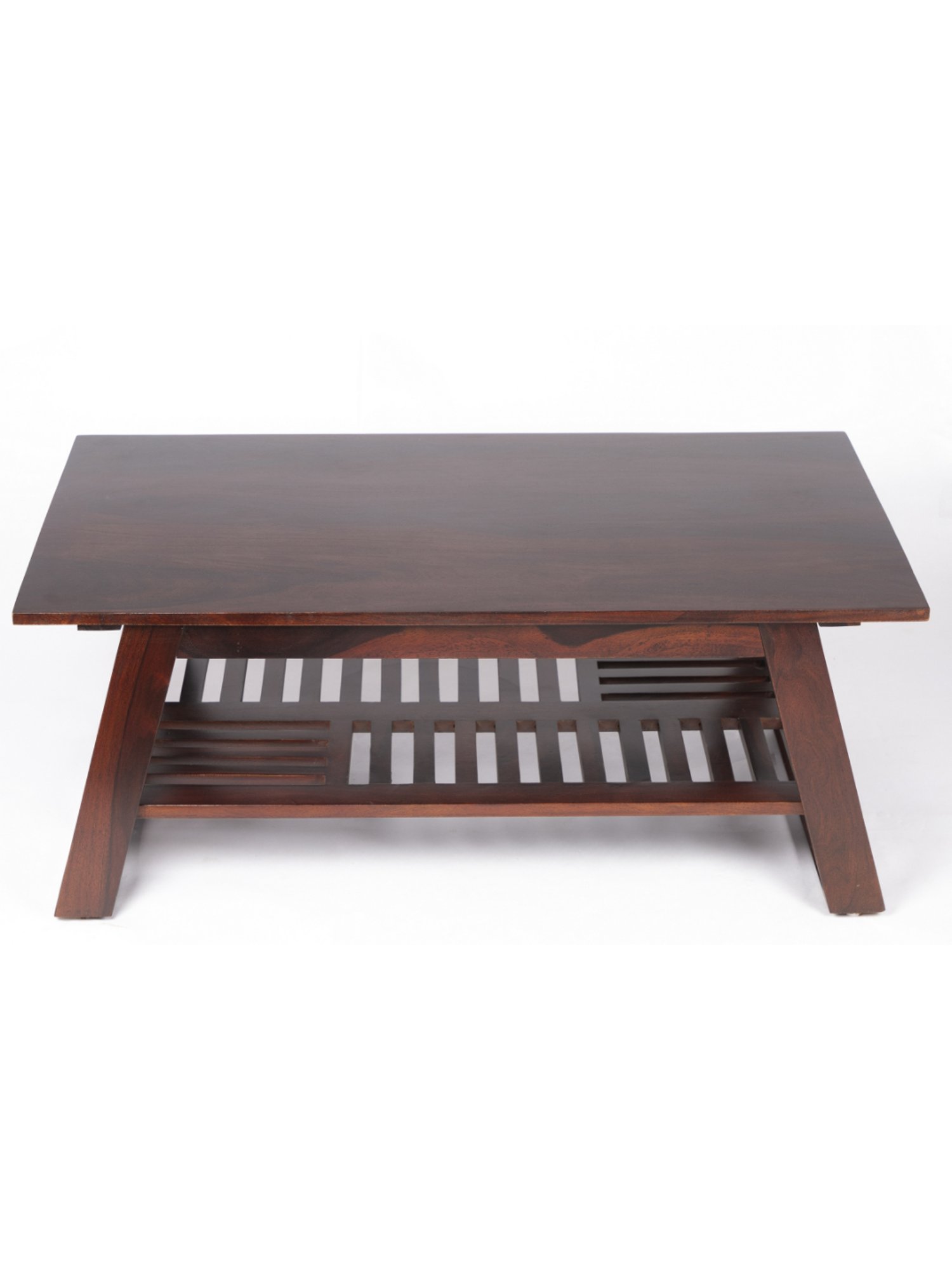 Ikiriya Alison Dark Brown Wood Coffee Table Dark Walnut Finish
