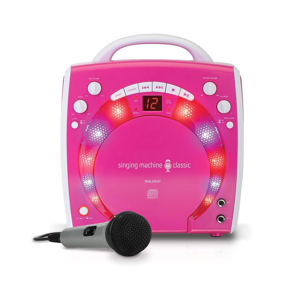 The Singing Machine SML283P Portable Karaoke Systems (Pink)
