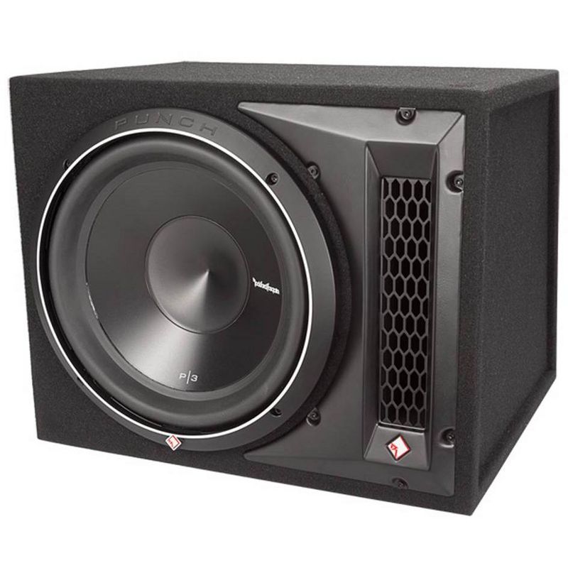 QPower GMC Chevy Crew Cab 2007-2013 Dual 12" Sub Box Enclosure w/ Bedliner Spray