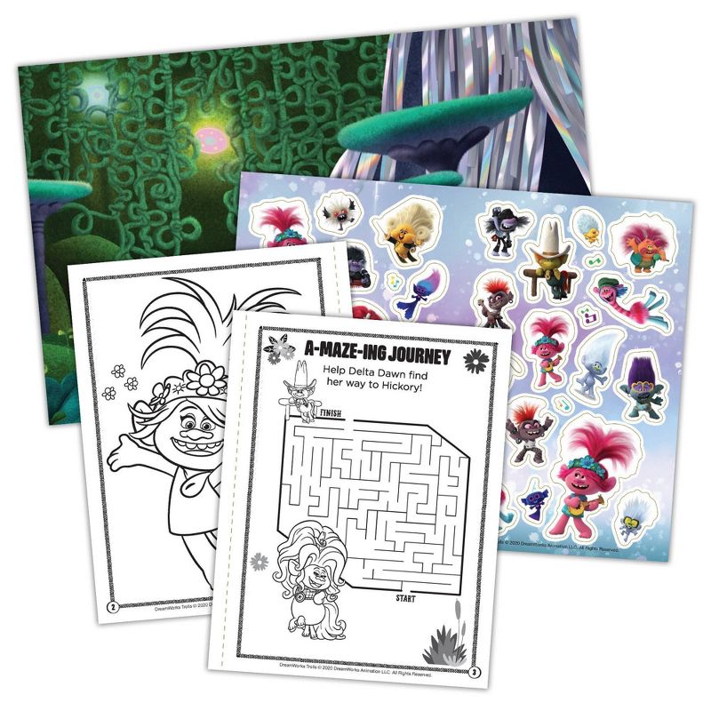 Trolls 2 Mini Sticker Scene Plus