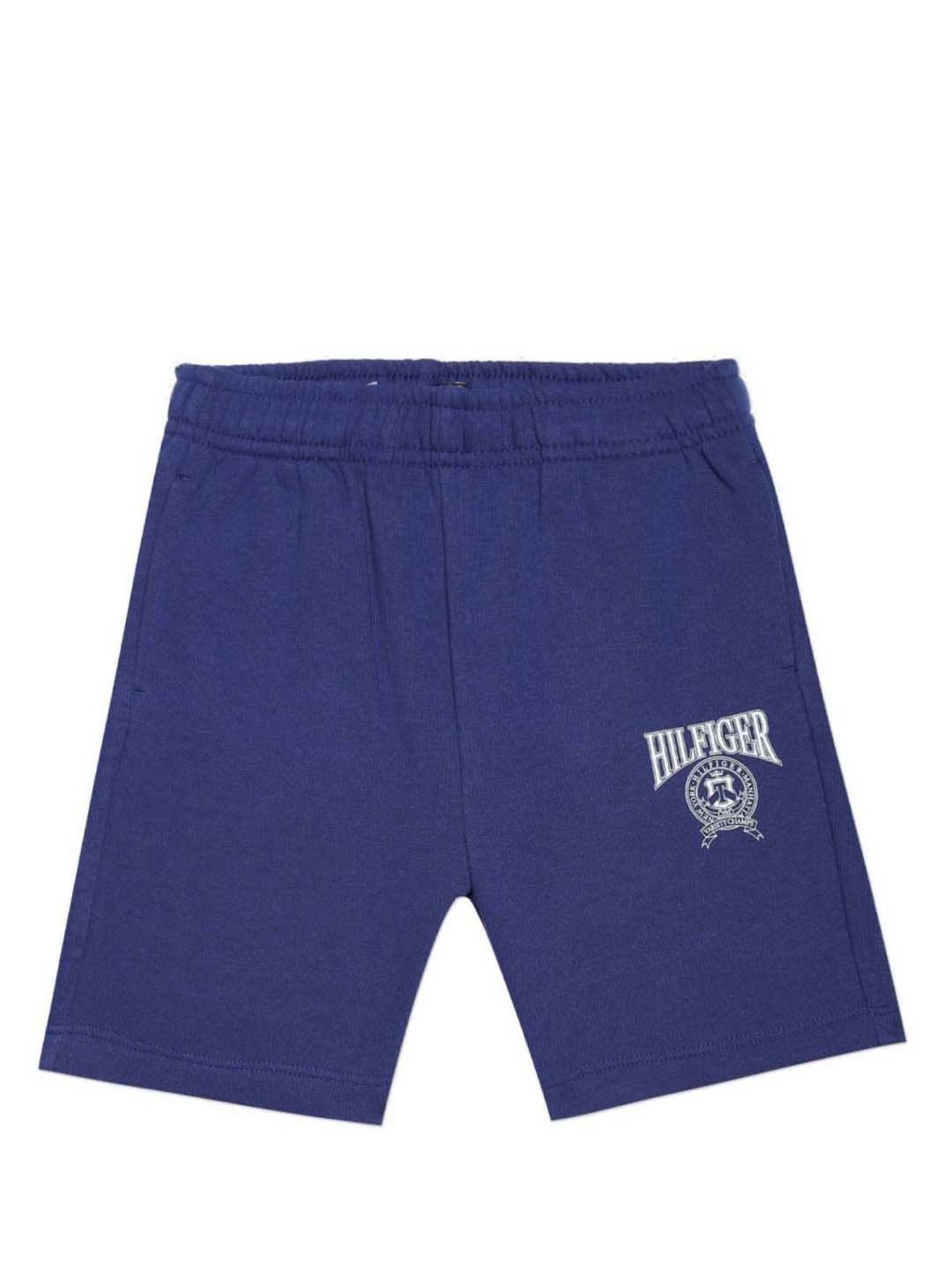 Tommy Hilfiger Kids Pilot Blue Cotton Logo Shorts