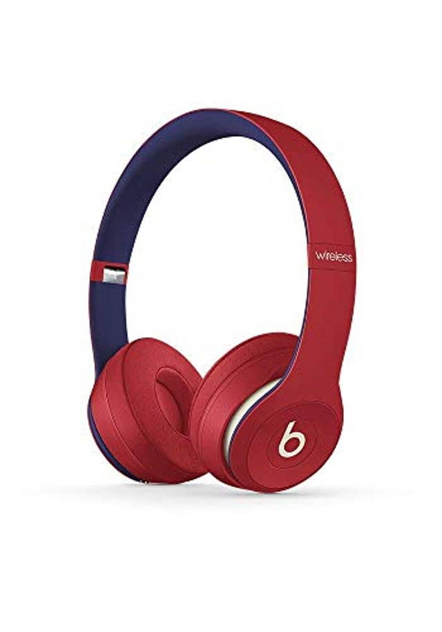 Beats Solo3 Wireless On-Ear Headphones - Beats Club Collection - Club Red (Renewed)