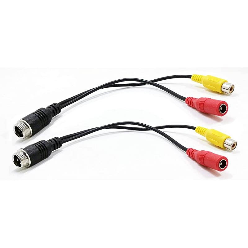 pcs Pack) M1Extension Cable - 4 Pin Connector - 4P Male to RCA AV for Car Camera