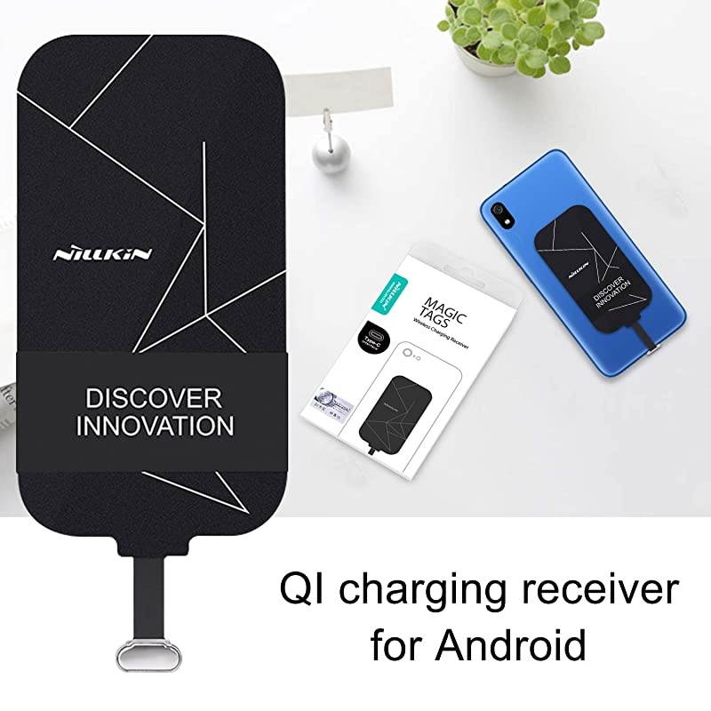 Type C Wireless Charging Receiver 016cm Ultra Thin Magic Tag Wireless Charging Receiver Chip for Google Pixel 2 XL3aGalaxy A8LG V20 OnePlus 7TMoto X4 and Other Type C Phones